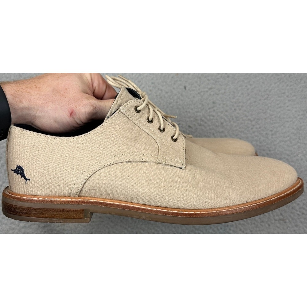 Tommy Bahama Shoes Mens 13 Tan Beige Derby Oxford Round Toe Lace Up TB9M10218